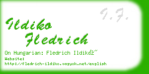 ildiko fledrich business card